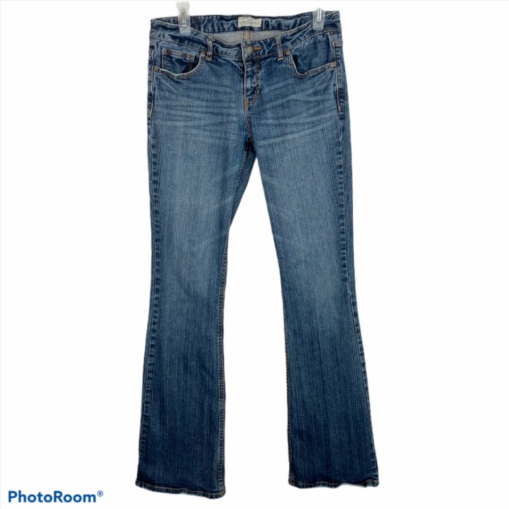 Aeropostale Womens Medium Wash Flare Jeans 7/8 L